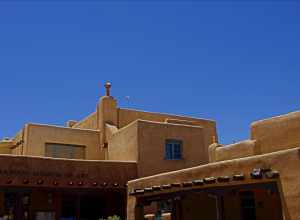 The Harwood Museum of Art on Ledoux Street in Taos, NM.