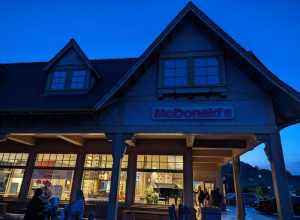 McDonald's restaurant at the edge of Biltmore Village, Asheville North Carolina