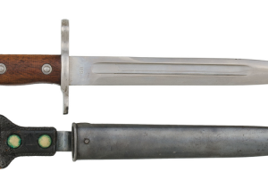 Shortened and chromed version of the M1982 Bayonet for use by young cadets at the US Military Academy.