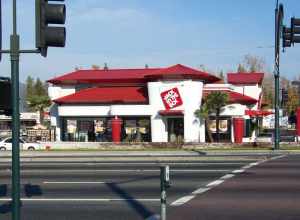 Jack In The Box. Odd Roof Line.