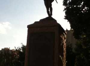 Doughboy statue in downtown Enid.