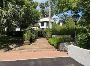 Quinta Mazatlan adobe estate is situated within a dense thorn forest supported by a humid subtropical climate.