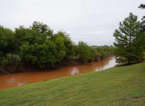 The Wichita River in Wichita Falls, Texas (United States).