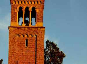 Bell tower on the Chico State University Campus during sunset.
In the South Campus Neighborhood.