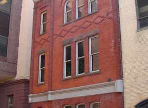 Charlie Wagner's Cafe, on the NRHP since December 29, 1983, at 40 East Grant Street, hidden behind the County Courthouse in the Central Business District of Lancaster, Lancaster County, Pennsylvania