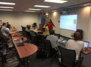 Edit-a-thon at Florida State University, Strozier Library with Prof. Nancy De Grummond and graduate students on Etruscan Art and Archaeology.