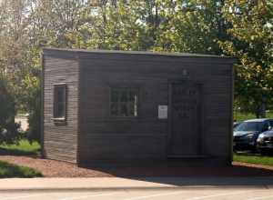 The replica of The Shed at the Harley-Davidson Museum in Milwaukee, Wisconsin (United States).