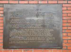 Placard describing the events surrounding the Jerry Rescue event