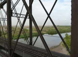 Looking East from Yuma's Ocean to Ocean Highway Bridge