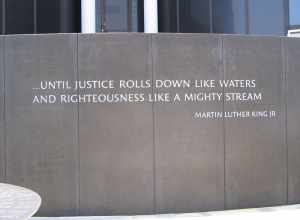 Part the Civil rights memorial.  There was no water running when I was there.