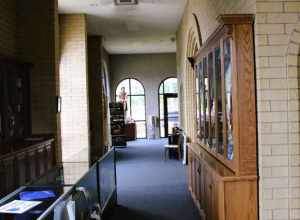 The narthex in Mother of God Cathedral, Southfield, Michigan.