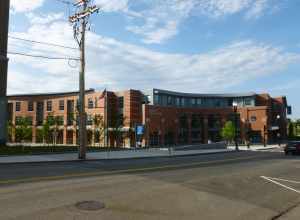 Quincy High School, located at 100 Coddington Street, Quincy, Massachusetts.