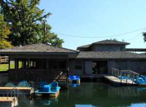 The Tyler State Park boat house. The Civilian Conservation Corps built the boat house circa 1938.