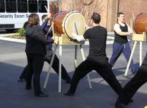 Taiko demonstration by the Mandingo Ambassadors