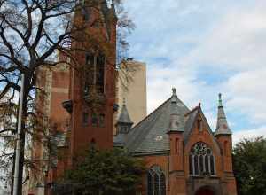 First Presbyterian Church in Birmingham, Alabama, listed on the National Register of Historic Places.