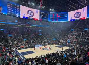 Intuit Dome during a game between the Los Angeles Clippers and Houston Rockets