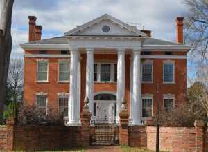 Front of Machaven, located at 306 S. Grace Street in the Nash County section of Rocky Mount, North Carolina, United States.  Built in 1907, it is listed on the National Register of Historic Places, and it is part of a Register-listed historic