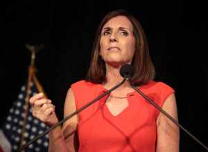 U.S. Congresswoman Martha McSally speaking with supporters at a primary election night victory party, for the U.S. Senate race in Arizona, at Culinary Dropout in Tempe, Arizona.

Please attribute to Gage Skidmore if used elsewhere.