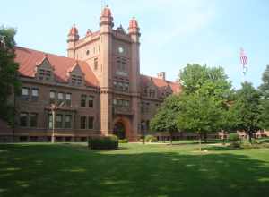 Shilling Hall formerly known as the Liberal Arts Building, at Millikin University, a four year, private university located in Decatur, Illinois.