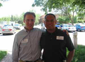 Congressman Keith Ellison (right) with Minnesota State Representative Steve Simon in 2007. Photo courtesy of Rep. Keith Ellison, via Flickr. 




This file has an extracted image: Steve Simon 2007.jpg.



